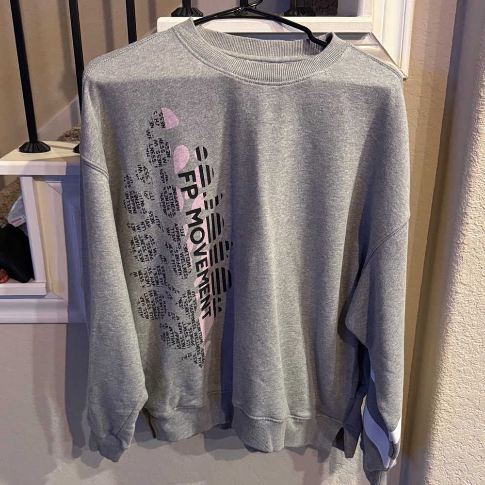 FP Movement by Free People Gray Crew Neck Sweater